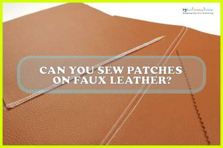 Can you put patches on faux leather?