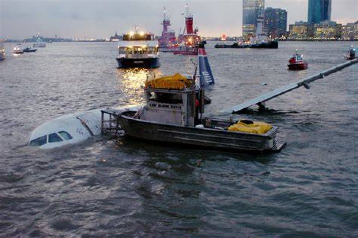Did the Hudson plane sink?