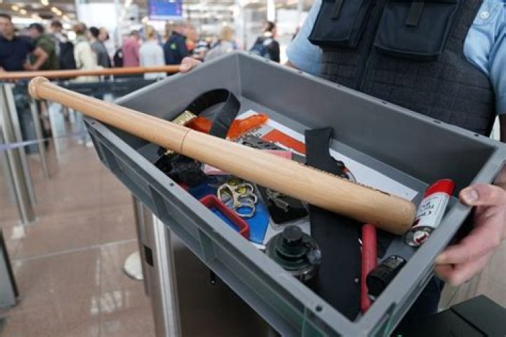 What does the airport do with confiscated items?