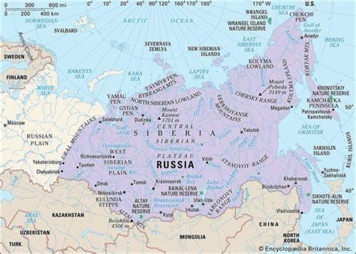 What is in northern Russia?