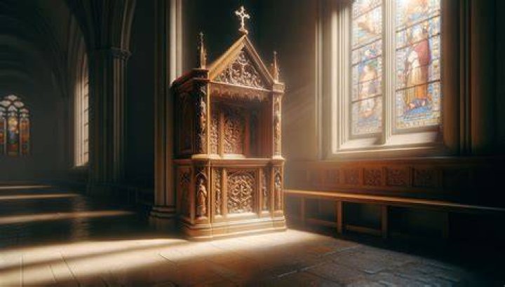 What is it called when you talk to a priest?