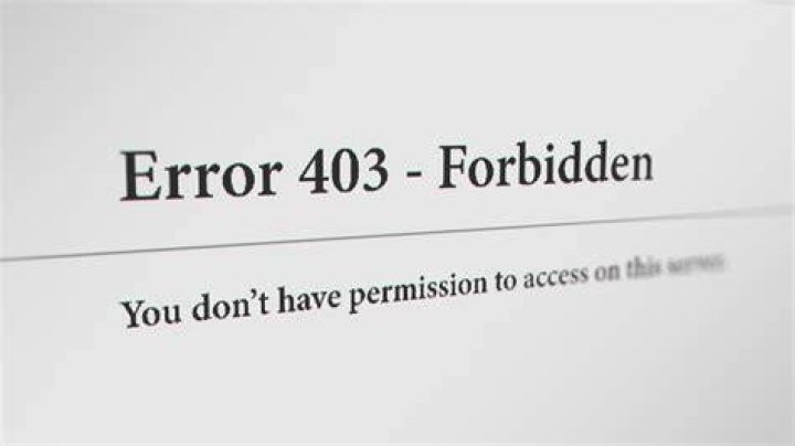 What is mean by 403 forbidden?