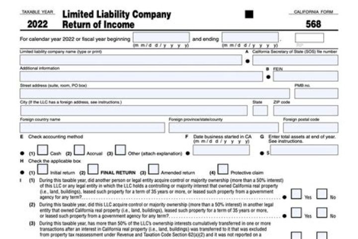 What is the difference between CA Form 565 and 568?
