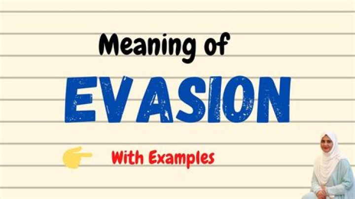 What is the synonym of evasion?