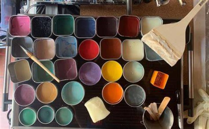 What is the vehicle for encaustic painting?